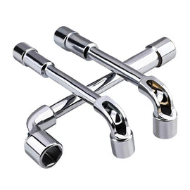 Hardware Tools - Mirror Perforated L-Shaped Elbow Socket Wrench - 7-Shaped Milling Mouth Manual Pipe Wrench - Father's Grip