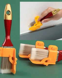 Interior Wall and Roof Paint Brush for Inner Corners, Edge Trimming, Imitation Wool Bristles, Latex Paint Color Separator - Father's Grip